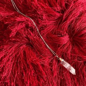 Quartz crystal necklace